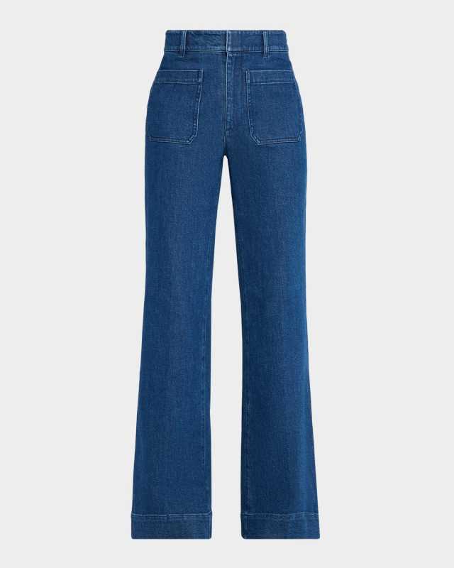 Nicole Mid-Rise Denim Bootcut Pants